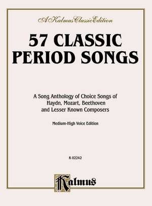 57 Classic Period Songs: Medium High Voice de Alfred Publishing