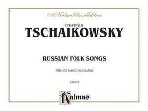 Russian Folksongs: Comb Bound Book de Peter Tchaikovsky