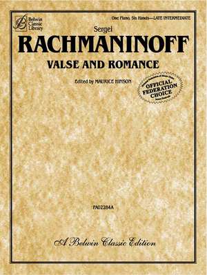 Valse and Romance de Sergei Rachmaninoff