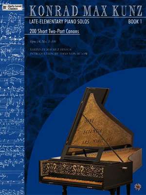 200 Short Two-Part Canons, Op. 14, Bk 1 de Konrad Max Kunz