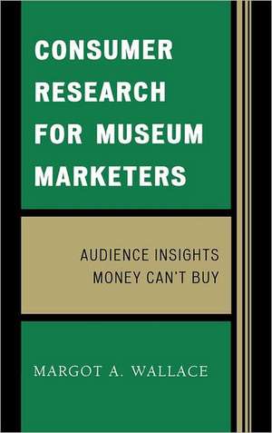 Consumer Research for Museum Marketers de Margot A. Wallace