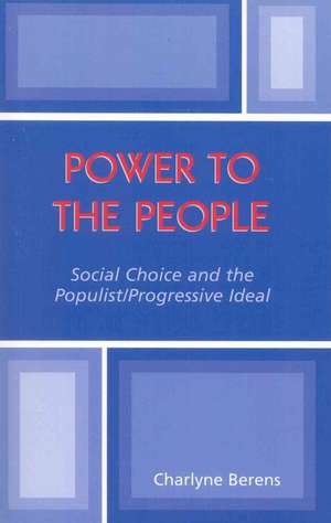 Power to the People de Charlyne Berens