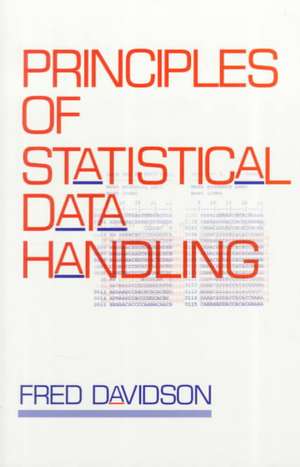 Principles of Statistical Data Handling de Fred Davidson