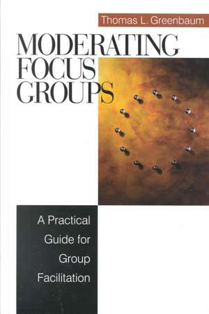 Moderating Focus Groups: A Practical Guide for Group Facilitation de Thomas L. Greenbaum