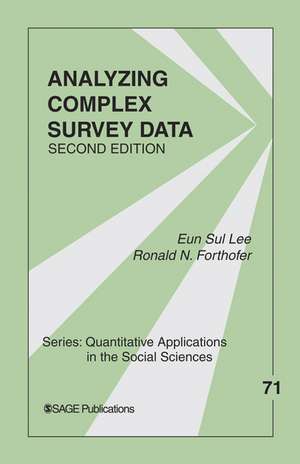 Analyzing Complex Survey Data de Eun Sul Lee