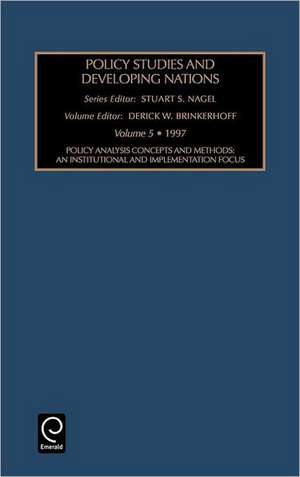 Policy studies in developing nations de Stuart S. Nagel