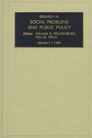 Research in Social Problems and Public Policy de William R. Freudenburg