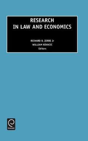 Research in Law and Economics de Richard O. Zerbe Jr.