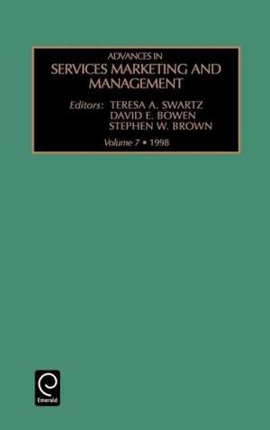 Advances in Services Marketing and Management de Teresa A. Swartz