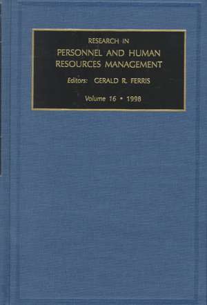 Research in Personnel and Human Resources Management de Gerald R. Ferris