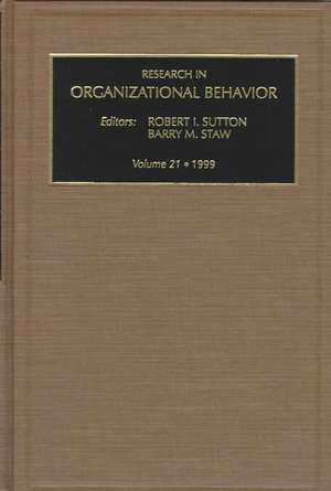 Research in Organizational Behavior de R.I. Sutton