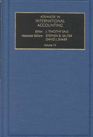 Advances in International Accounting de J.T. Sale