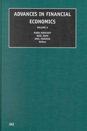 Advances in Financial Economics de Mark Hirschey