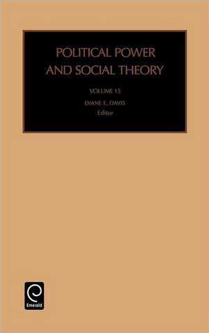 Political Power and Social Theory de Diane E. Davis