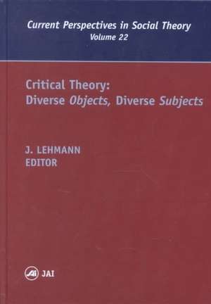 Critical Theory de Jennifer M. Lehmann