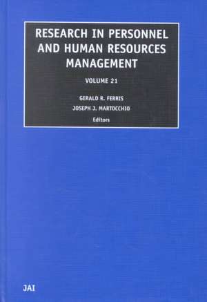 Research in Personnel and Human Resources Management de Gina Ferris