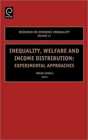 Inequality, Welfare and Income Distribution – Experimental Approaches de F.a. Cowell