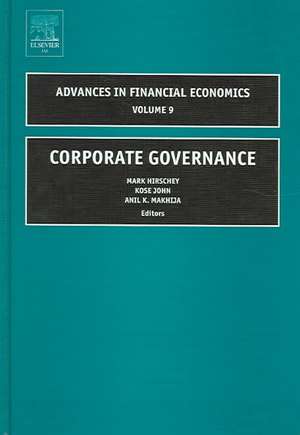 Corporate Governance de Mark Hirschey