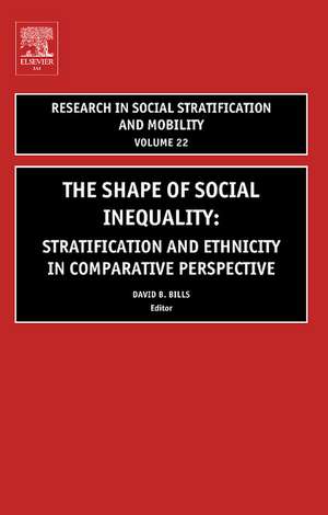 The Shape of Social Inequality: Stratification and Ethnicity in Comparative Perspective de David Bills