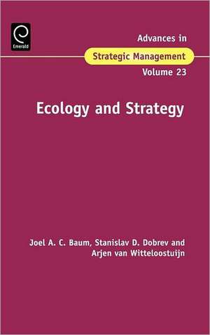 Ecology and Strategy de Joel Baum