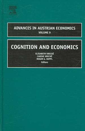 Cognition and Economics de Elisabeth Krecke