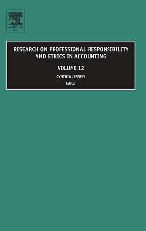 Research on Professional Responsibility and Ethics in Accounting de Cynthia Jeffrey