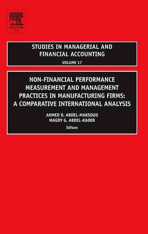 Non–Financial Performance Measurement and Manage – A Comparative International Analysis de Ahmed B. Abdel–maksoud