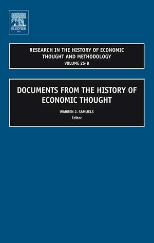 Documents from the History of Economic Thought de Warren J. Samuels