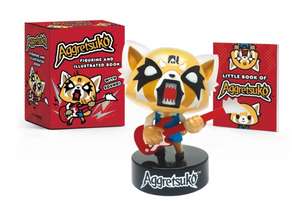 Aggretsuko Figurine and Illustrated Book de Sanrio