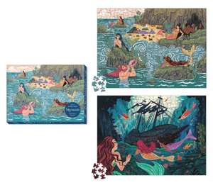 Mermaids 2-In-1 Double-Sided 500-Piece Puzzle de Running Press