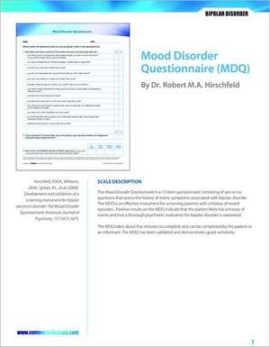 Mood Disorder Questionnaire de Robert M. A. Hirschfeld