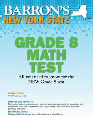 New York State Grade 8 Math Test de Barron's Educational Series