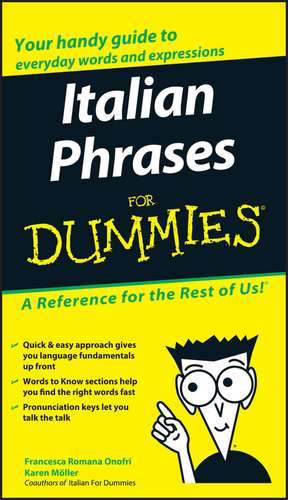 Italian Phrases for Dummies de FR Onofri