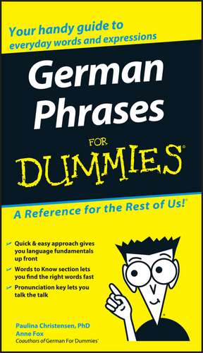 German Phrases for Dummies de Christensen