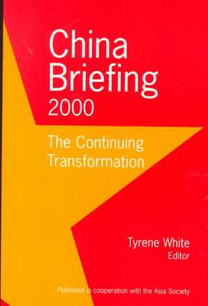 China Briefing: 1997-1999: A Century of Transformation de Jay D White