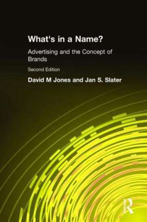 What's in a Name?: Advertising and the Concept of Brands de David M Jones