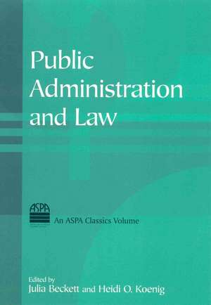 Public Administration and Law de Julia Beckett