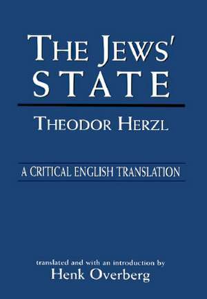 Jews State de Theodor Herzl