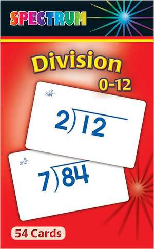 Division 0-12 Flash Cards de Carson-Dellosa Publishing