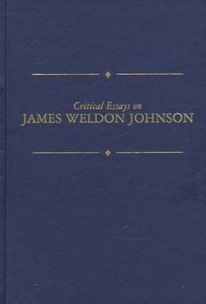 Critical Essays on James Weldon Johnson: James Weldon Johnson de L. Rotella Guy