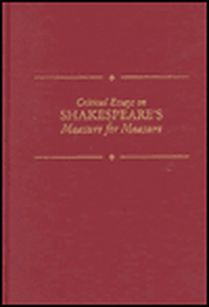 Critical Essays on Shakespeare's Measure for Measure: Shakespeare's Measure for Measure de Wheeler