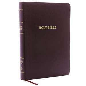 KJV Holy Bible: Giant Print with 53,000 Cross References, Burgundy Bonded Leather, Red Letter, Comfort Print: King James Version de Thomas Nelson