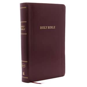 KJV Holy Bible: Personal Size Giant Print with 43,000 Cross References, Burgundy Leather-Look, Red Letter, Comfort Print: King James Version de Thomas Nelson