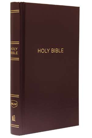 NKJV, Pew Bible, Hardcover, Burgundy, Red Letter, Comfort Print: Holy Bible, New King James Version de Thomas Nelson