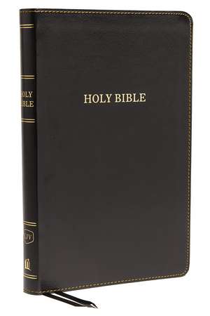 KJV Holy Bible: Thinline, Black Leathersoft, Red Letter, Comfort Print (Thumb Indexed): King James Version: Holy Bible, King James Version de Thomas Nelson