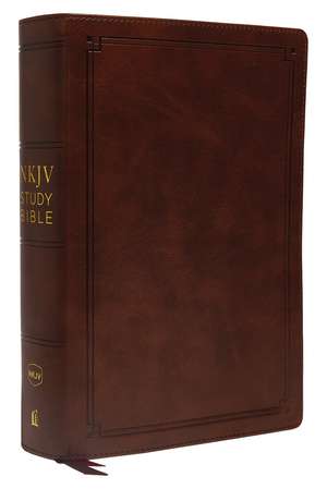 NKJV Study Bible, Leathersoft, Brown, Comfort Print: The Complete Resource for Studying God’s Word de Thomas Nelson