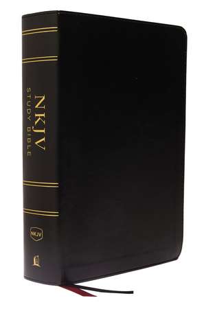 NKJV Study Bible, Leathersoft, Black, Full-Color, Comfort Print: The Complete Resource for Studying God’s Word de Thomas Nelson