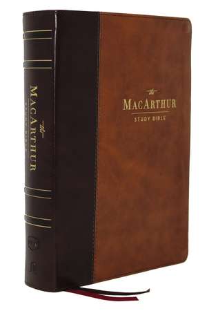 NKJV, MacArthur Study Bible, 2nd Edition, Leathersoft, Brown, Comfort Print: Unleashing God's Truth One Verse at a Time de John F. MacArthur