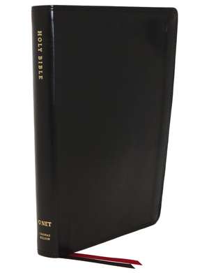 NET Bible, Thinline, Leathersoft, Black, Comfort Print: Holy Bible de Thomas Nelson