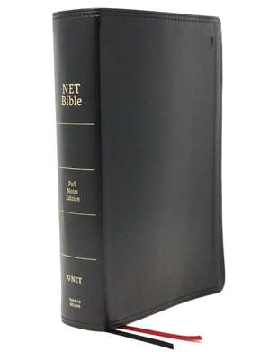 NET Bible, Full-notes Edition, Leathersoft, Black, Thumb Indexed, Comfort Print: Holy Bible de Thomas Nelson